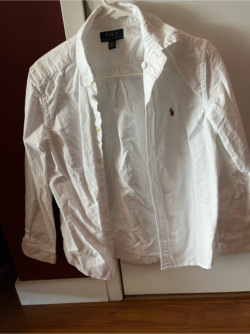 Polo by Ralph Lauren White Button-Down Shirt with Pony Logo